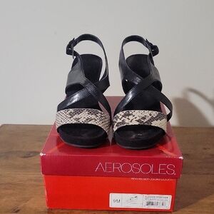 Aerosoles Black and Tan Women's Shoes